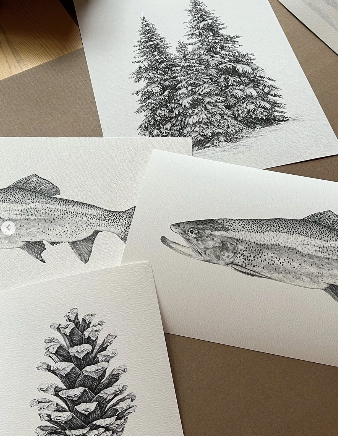 Trout I, Greeting Cards